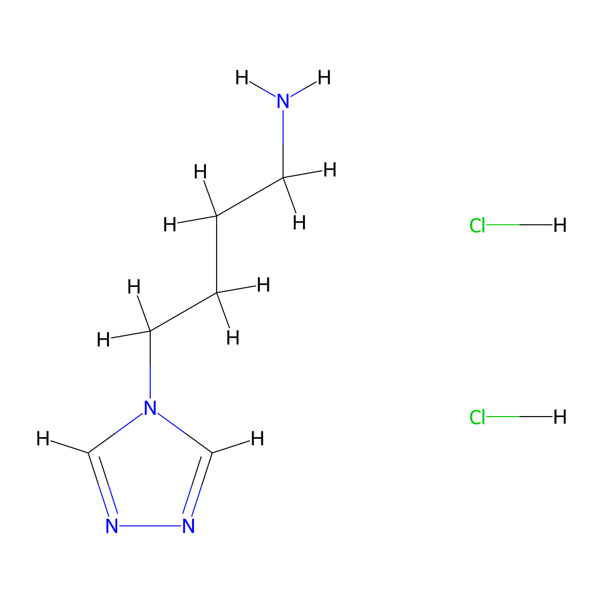 4-(4H-1,2,4-triazol-4-yl)butan-1-amine dihydrochloride molecular structure, CAS 2995294-09-0