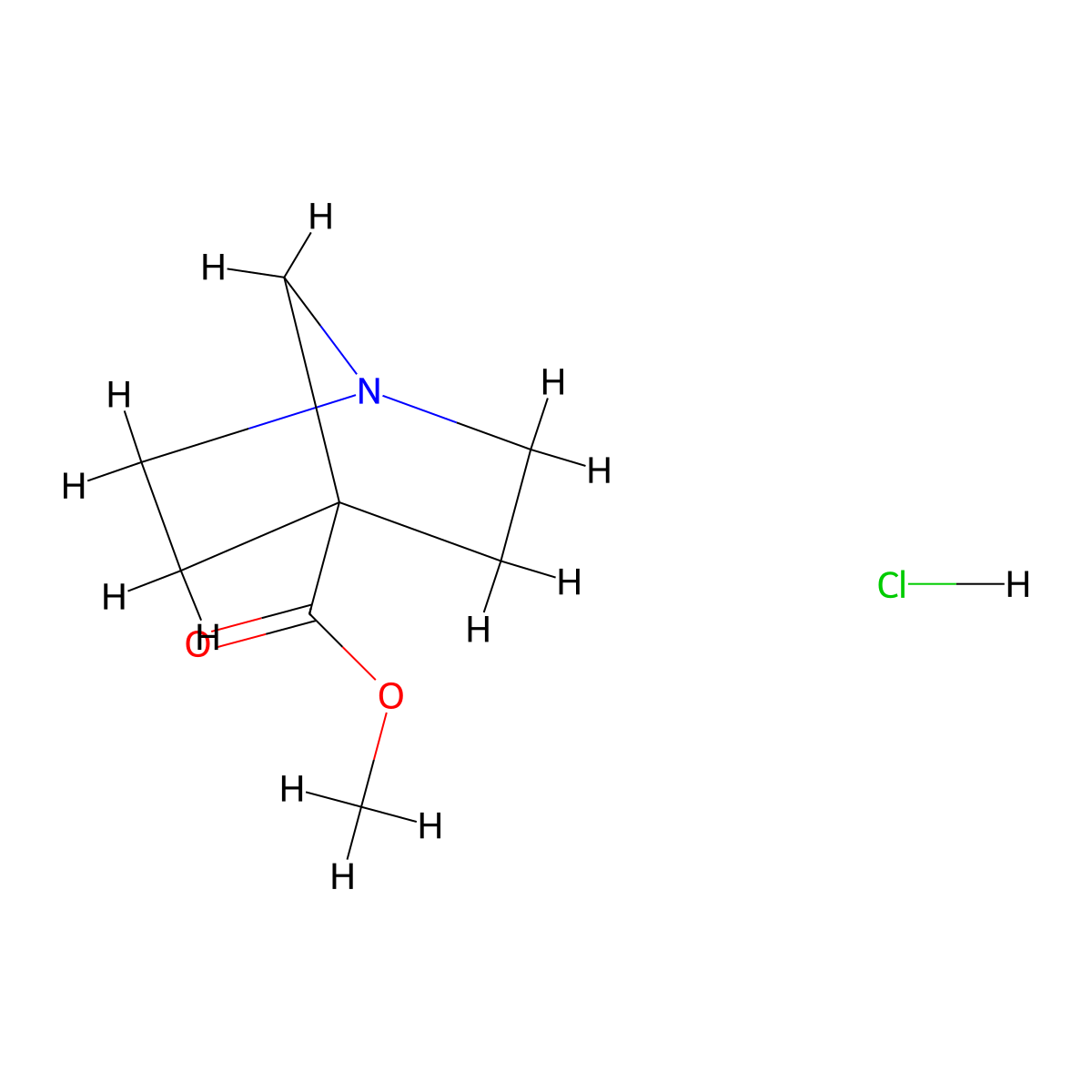 Methyl 1-azabicyclo[2.2.1]heptane-4-carboxylate hydrochloride molecular structure, CAS 2995296-37-0