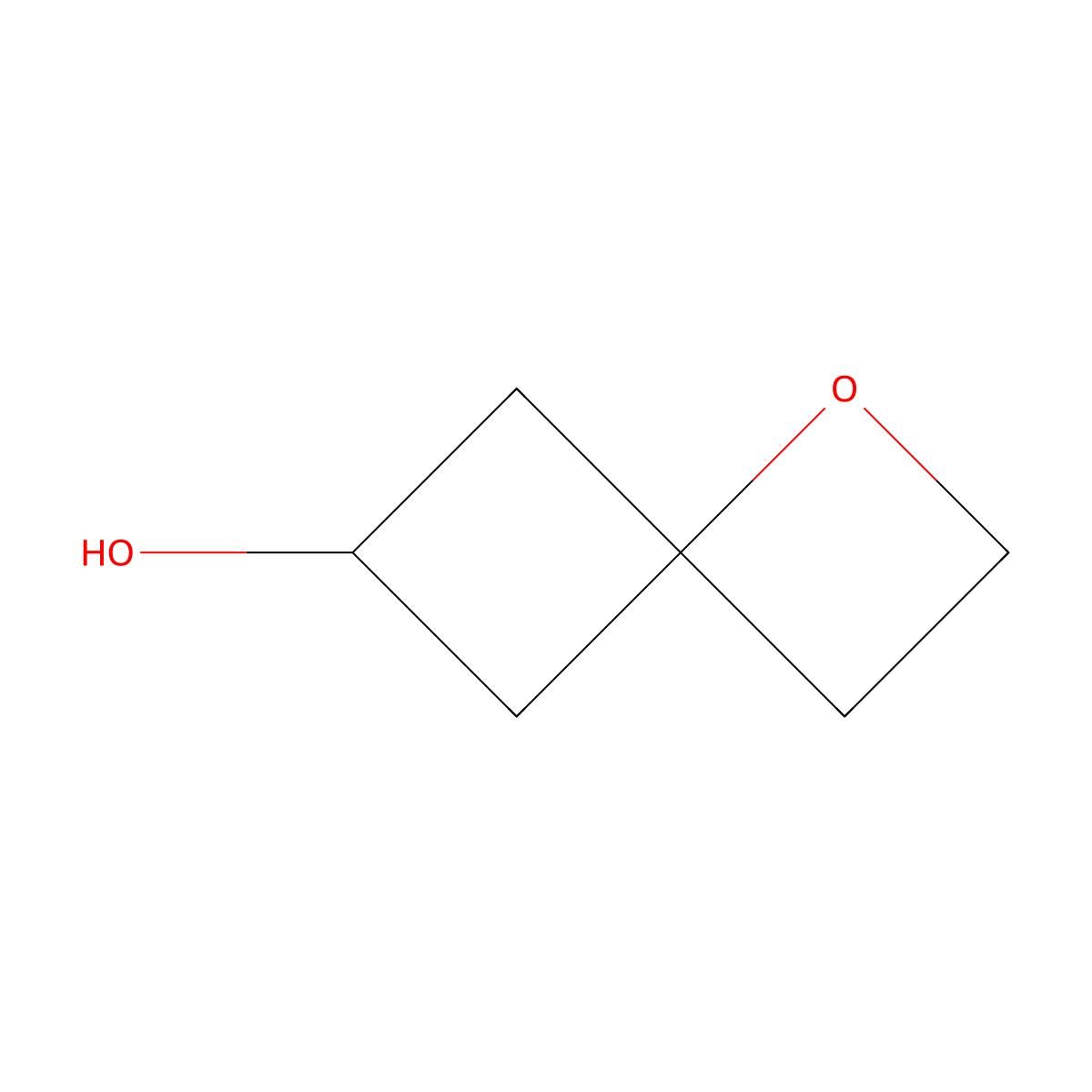 1-Oxaspiro[3.3]heptan-6-ol molecular structure, CAS 2995297-83-9