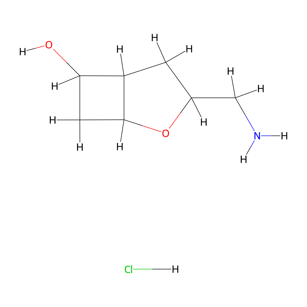 3-(Aminomethyl)-2-oxabicyclo[3.2.0]heptan-6-ol Hydrochloride molecular structure, CAS 2995298-02-5