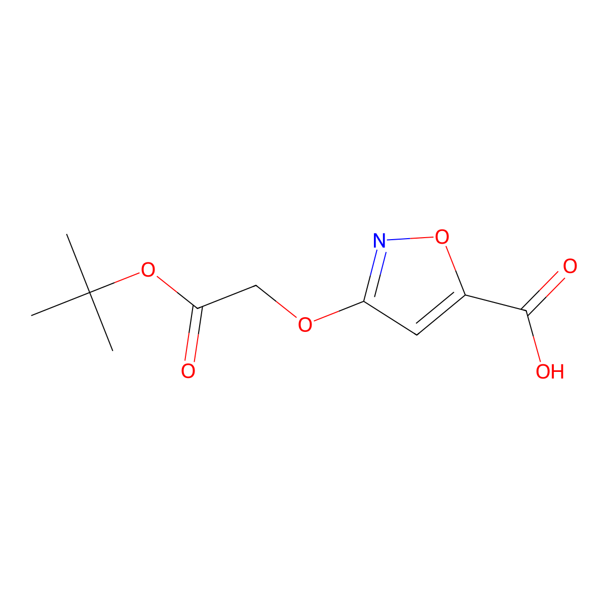 3-[2-(Tert-butoxy)-2-oxoethoxy]-1,2-oxazole-5-carboxylic acid molecular structure, CAS 2995298-44-5