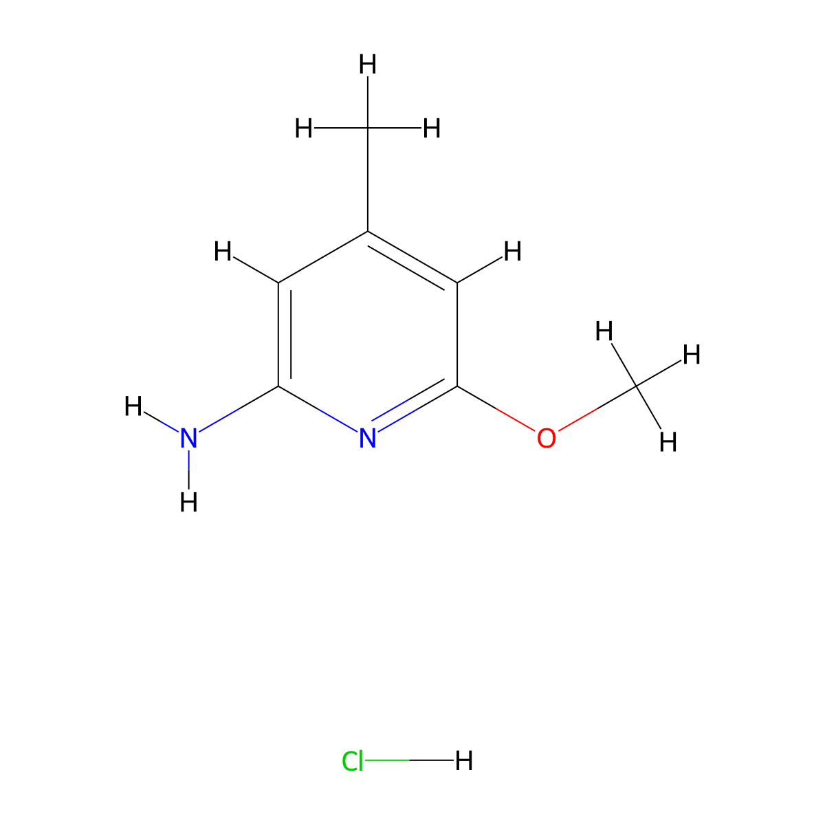 6-Methoxy-4-methylpyridin-2-amine hydrochloride molecular structure, CAS 2995298-58-1