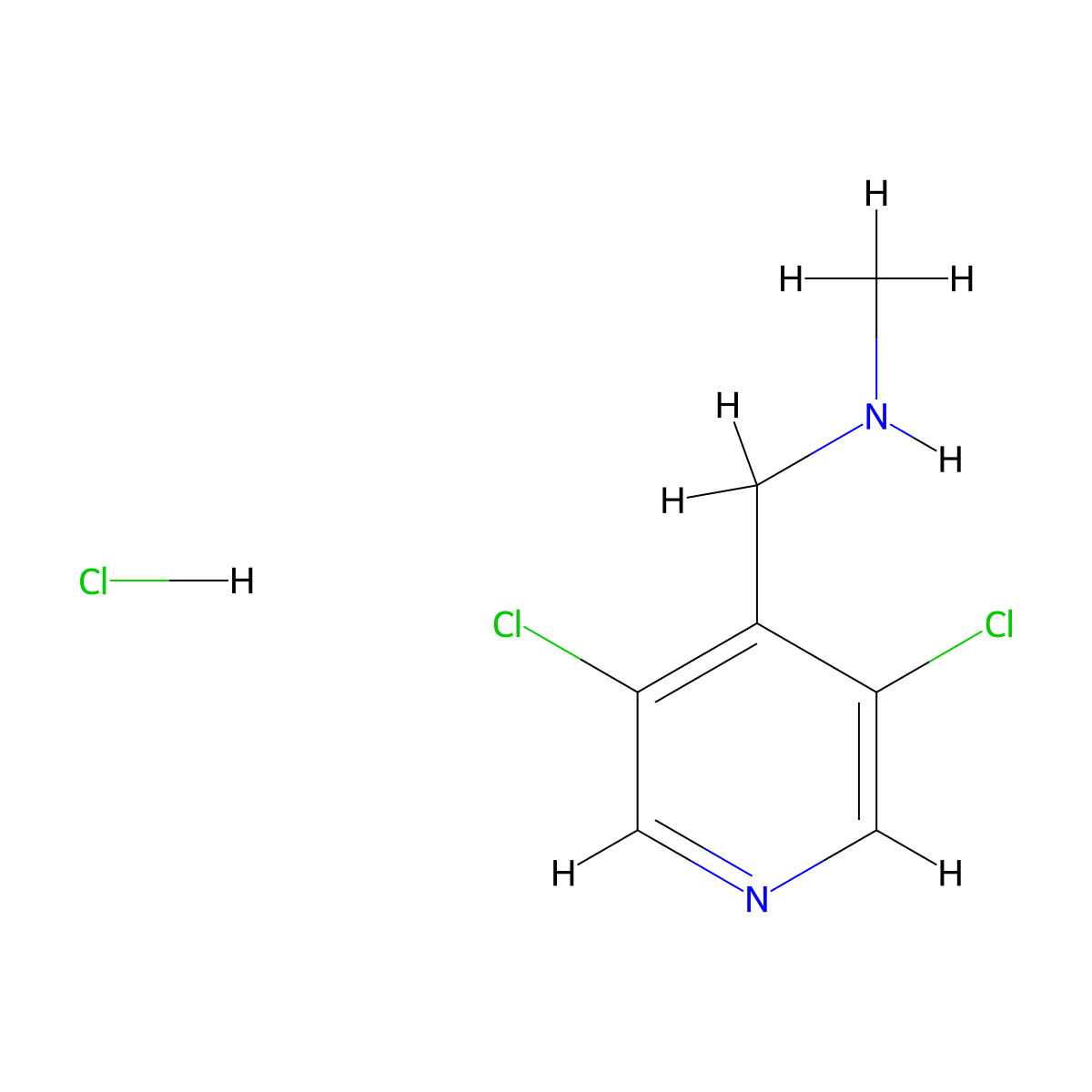 [(3,5-Dichloropyridin-4-yl)methyl](methyl)amine hydrochloride molecular structure, CAS 2995298-69-4