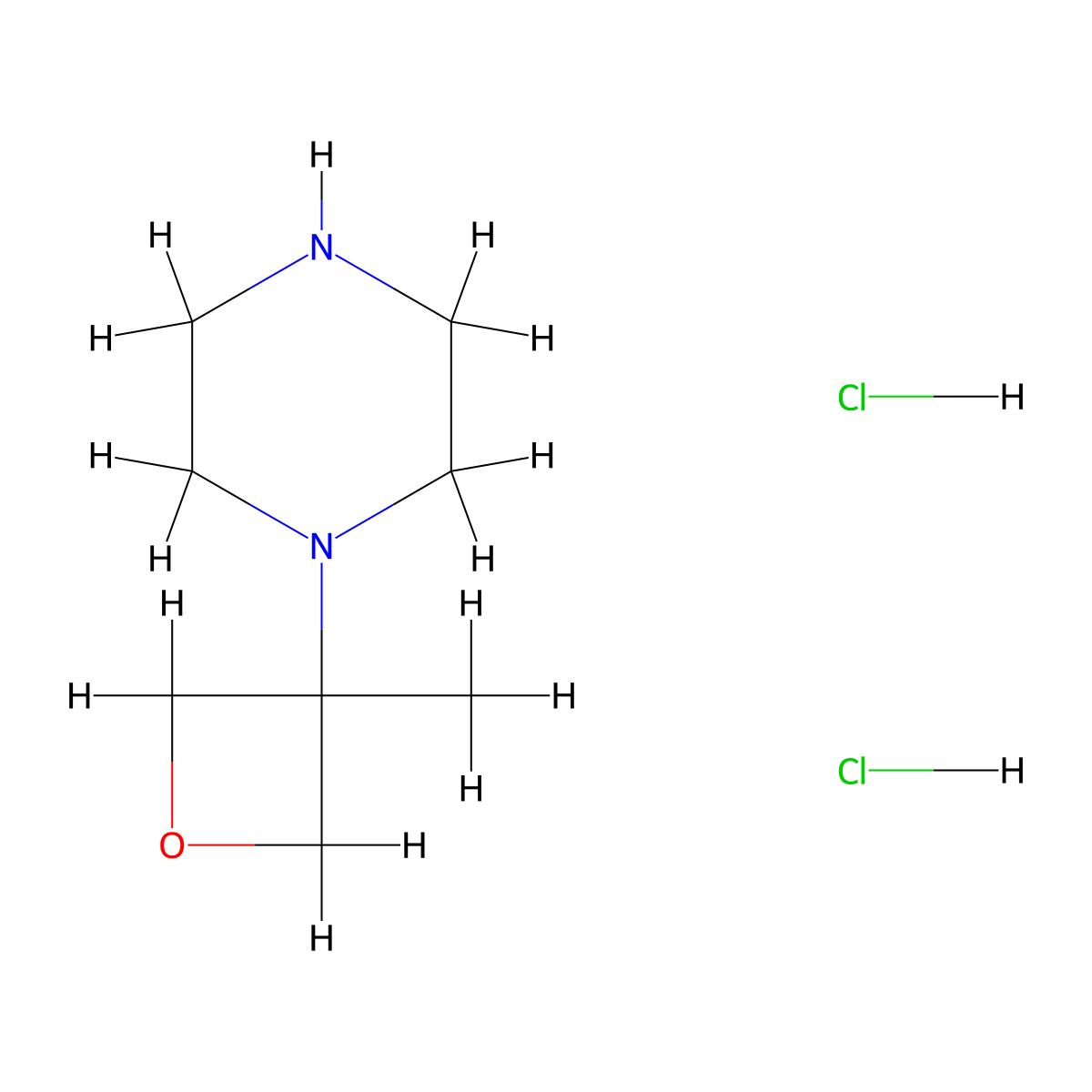 1-(3-Methyloxetan-3-yl)piperazine dihydrochloride molecular structure, CAS 2995298-76-3