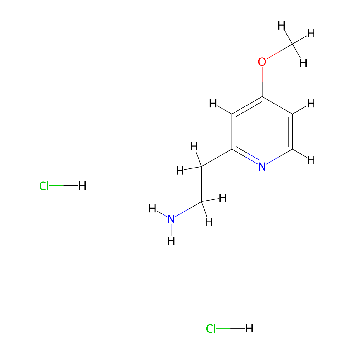 2-(4-Methoxy-2-pyridinyl)ethanamine;dihydrochloride molecular structure, CAS 2995298-84-3