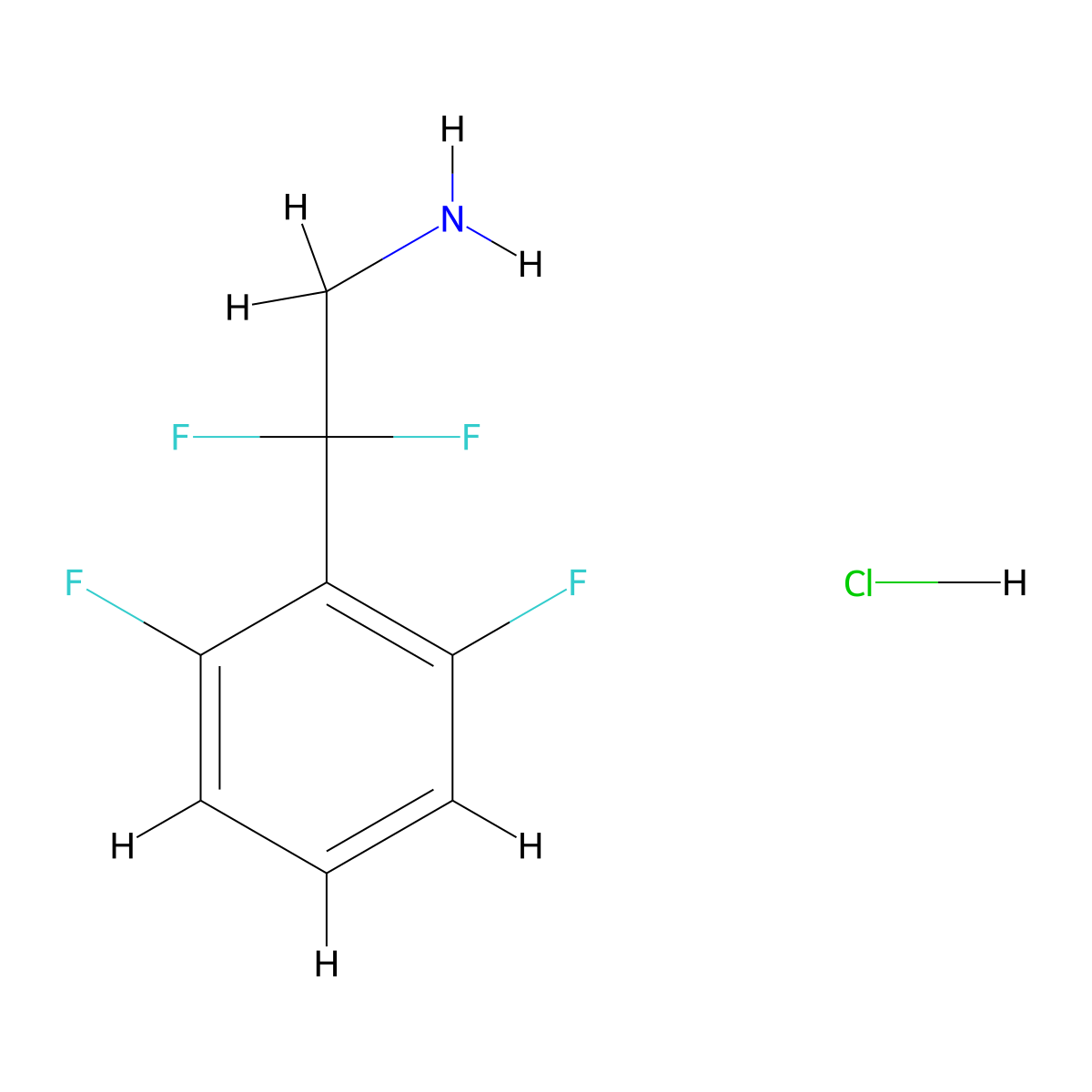 2-(2,6-Difluorophenyl)-2,2-difluoroethan-1-amine hydrochloride molecular structure, CAS 2995298-88-7
