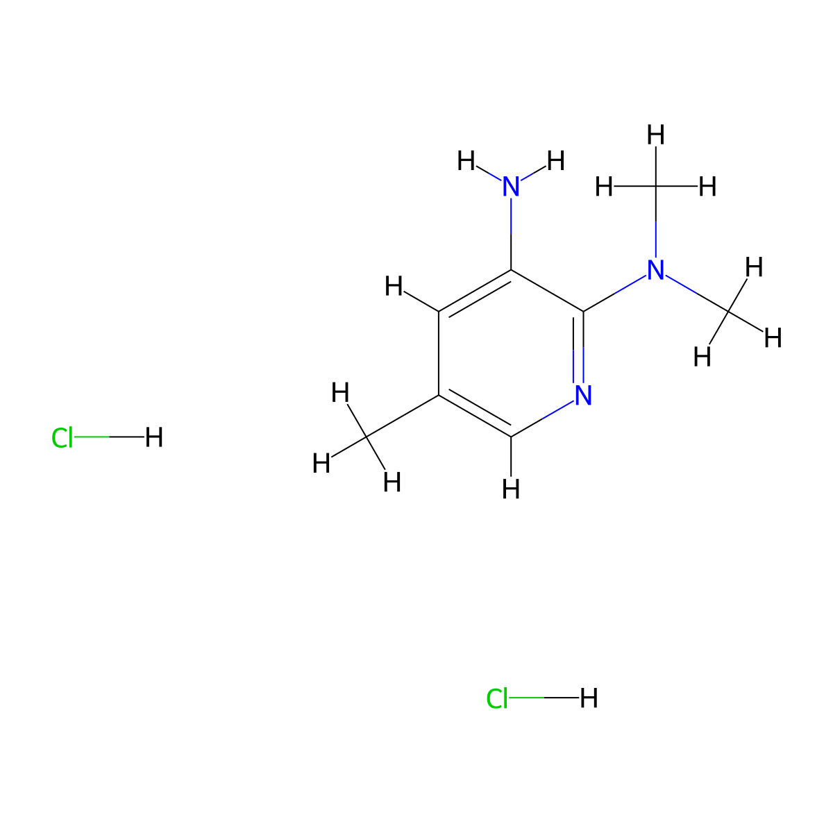 N2,N2,5-trimethylpyridine-2,3-diamine dihydrochloride molecular structure, CAS 2995299-04-0