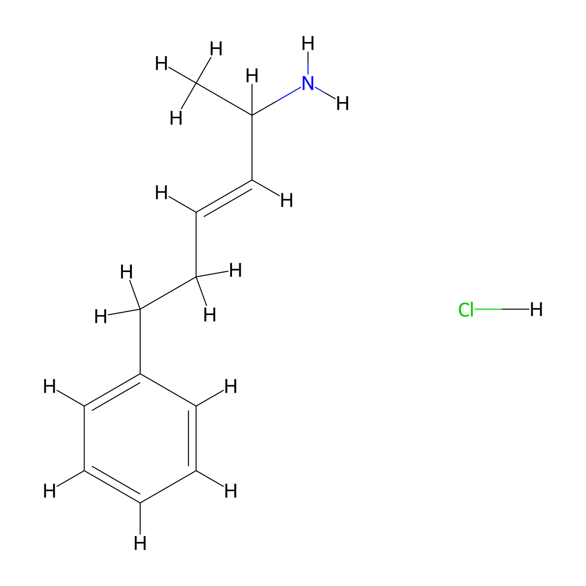 6-Phenylhex-3-en-2-amine hydrochloride molecular structure, CAS 2995315-55-2