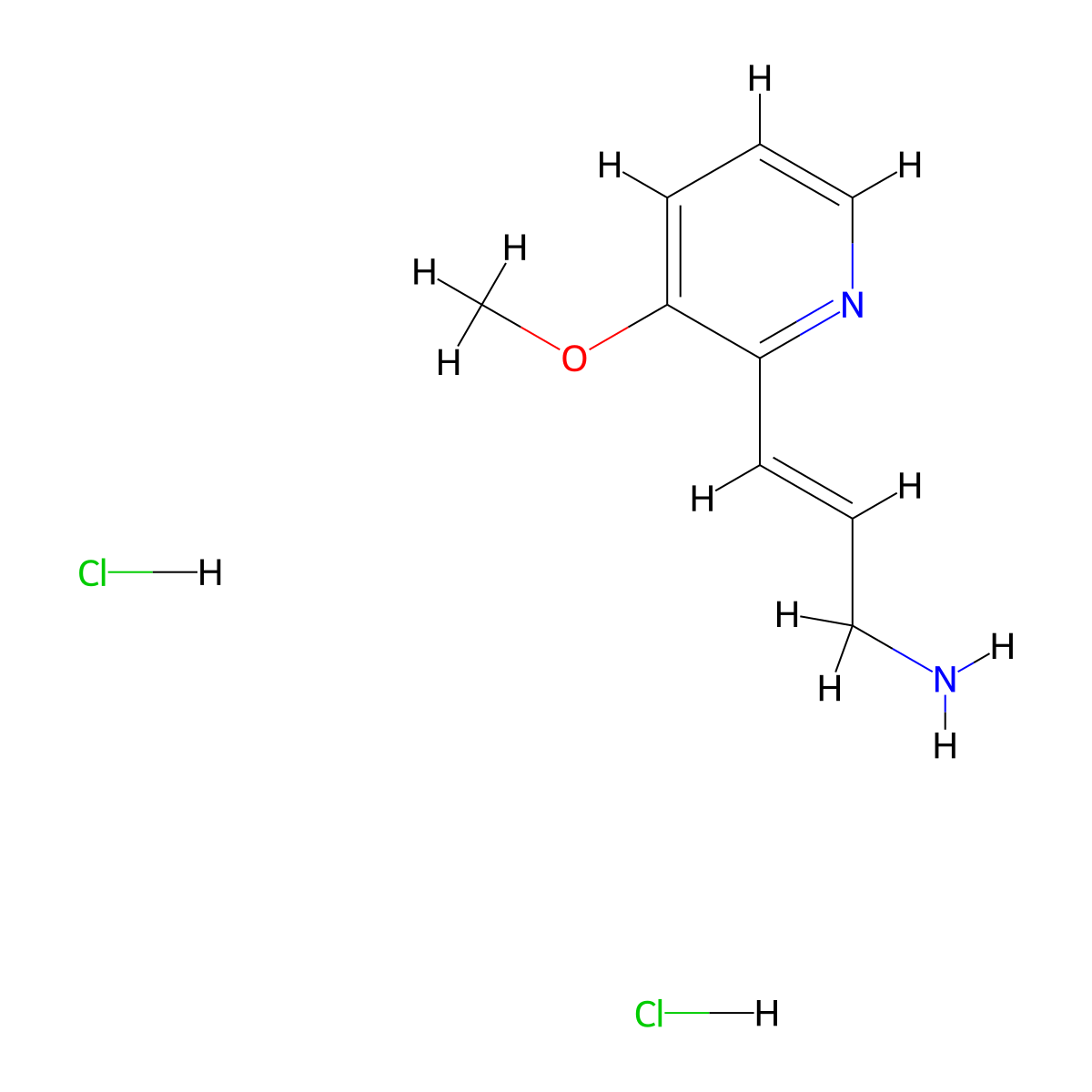 3-(3-Methoxypyridin-2-yl)prop-2-en-1-amine dihydrochloride molecular structure, CAS 2995315-62-1