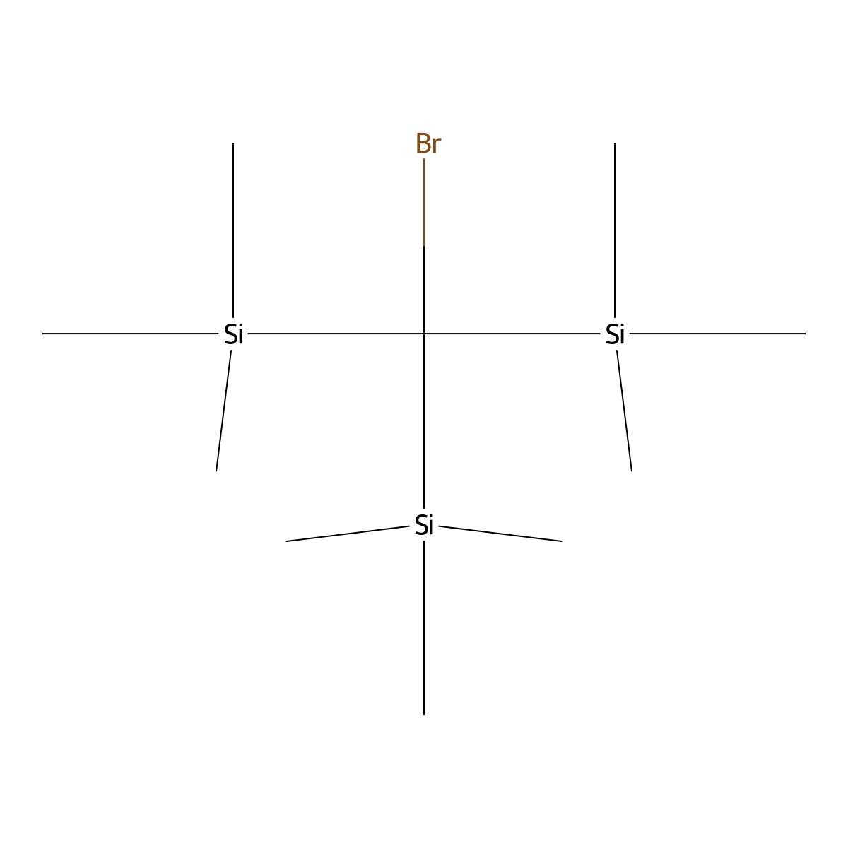 [Bromobis(trimethylsilyl)methyl]trimethylsilane molecular structure, CAS 29955-17-7