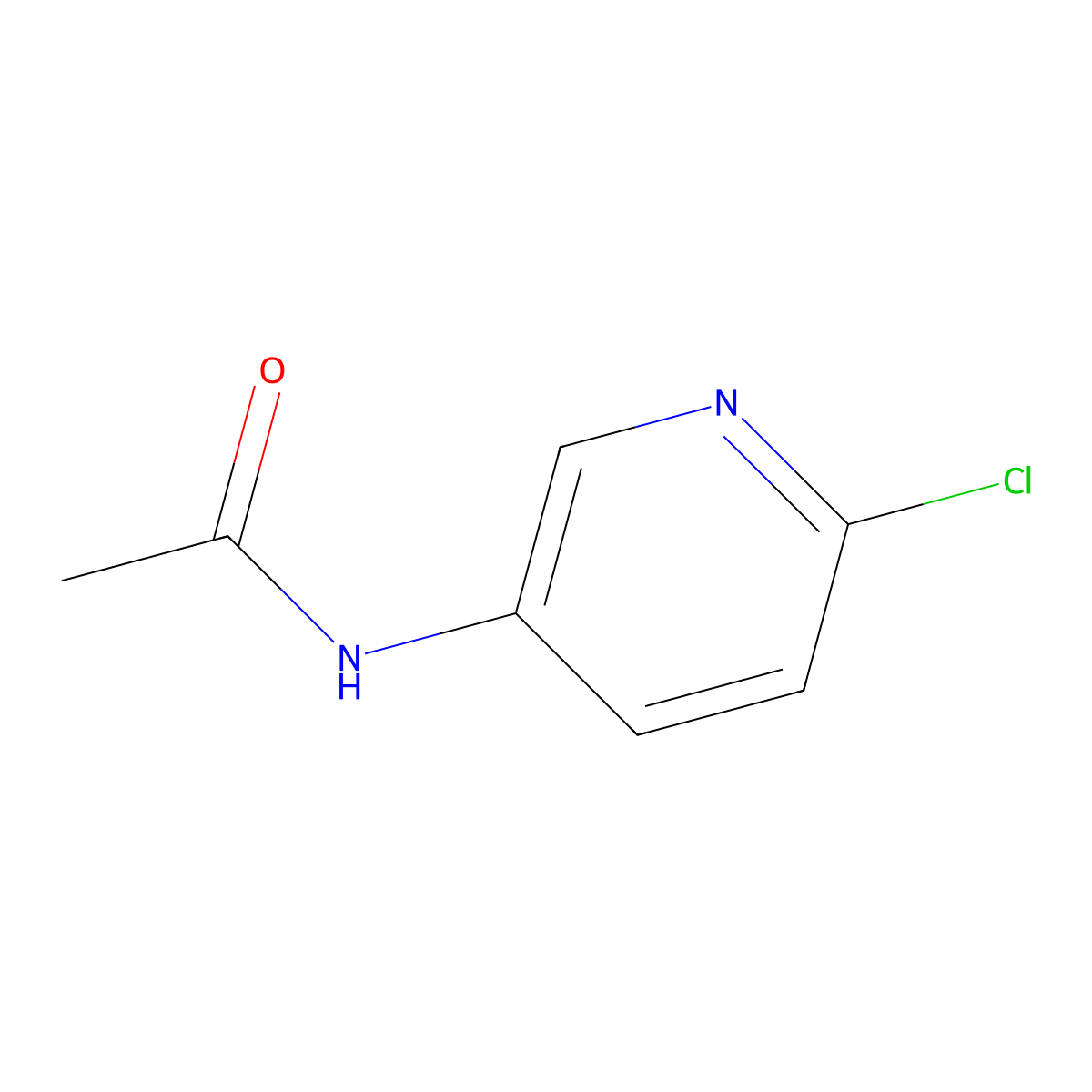N-(6-chloropyridin-3-yl)acetamide molecular structure, CAS 29958-18-7