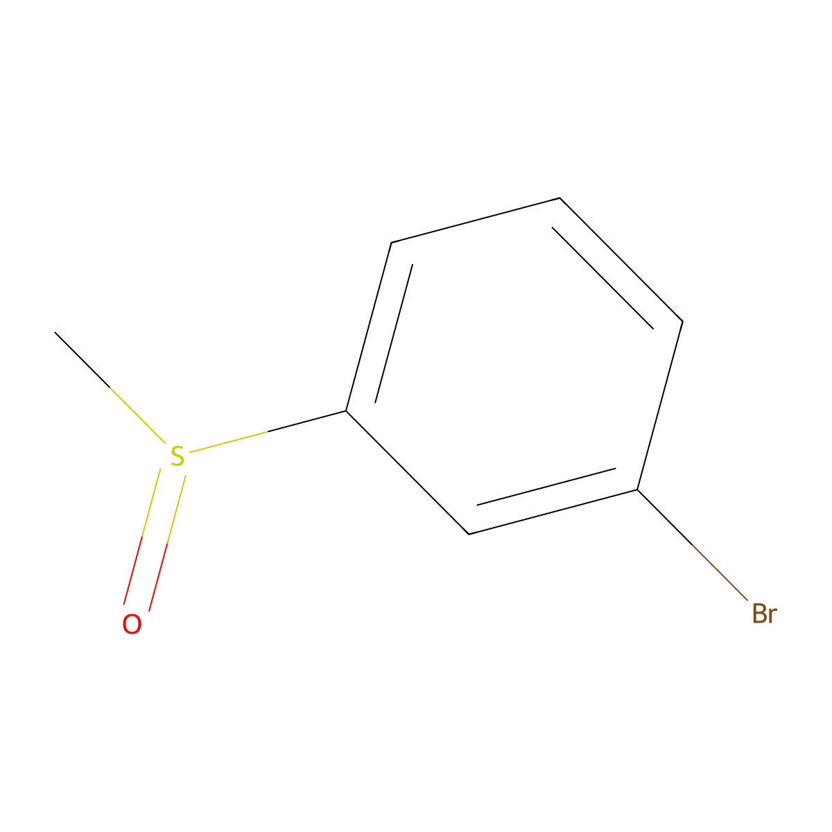 1-Bromo-3-methanesulfinylbenzene molecular structure, CAS 29959-92-0