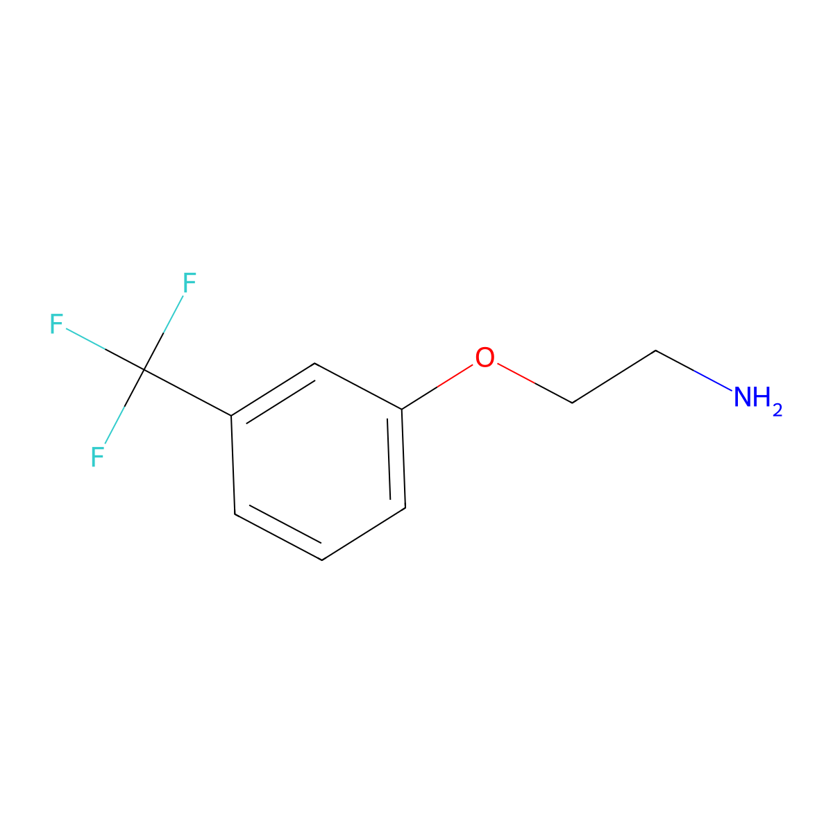 2-[3-(Trifluoromethyl)phenoxy]ethanamine molecular structure, CAS 29969-15-1