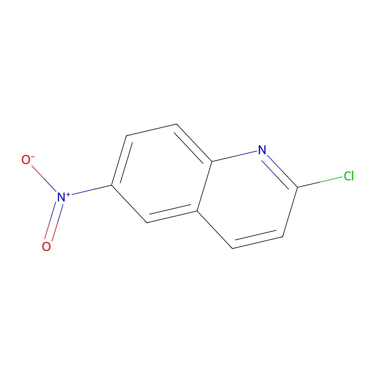 2-Chloro-6-nitroquinoline molecular structure, CAS 29969-57-1
