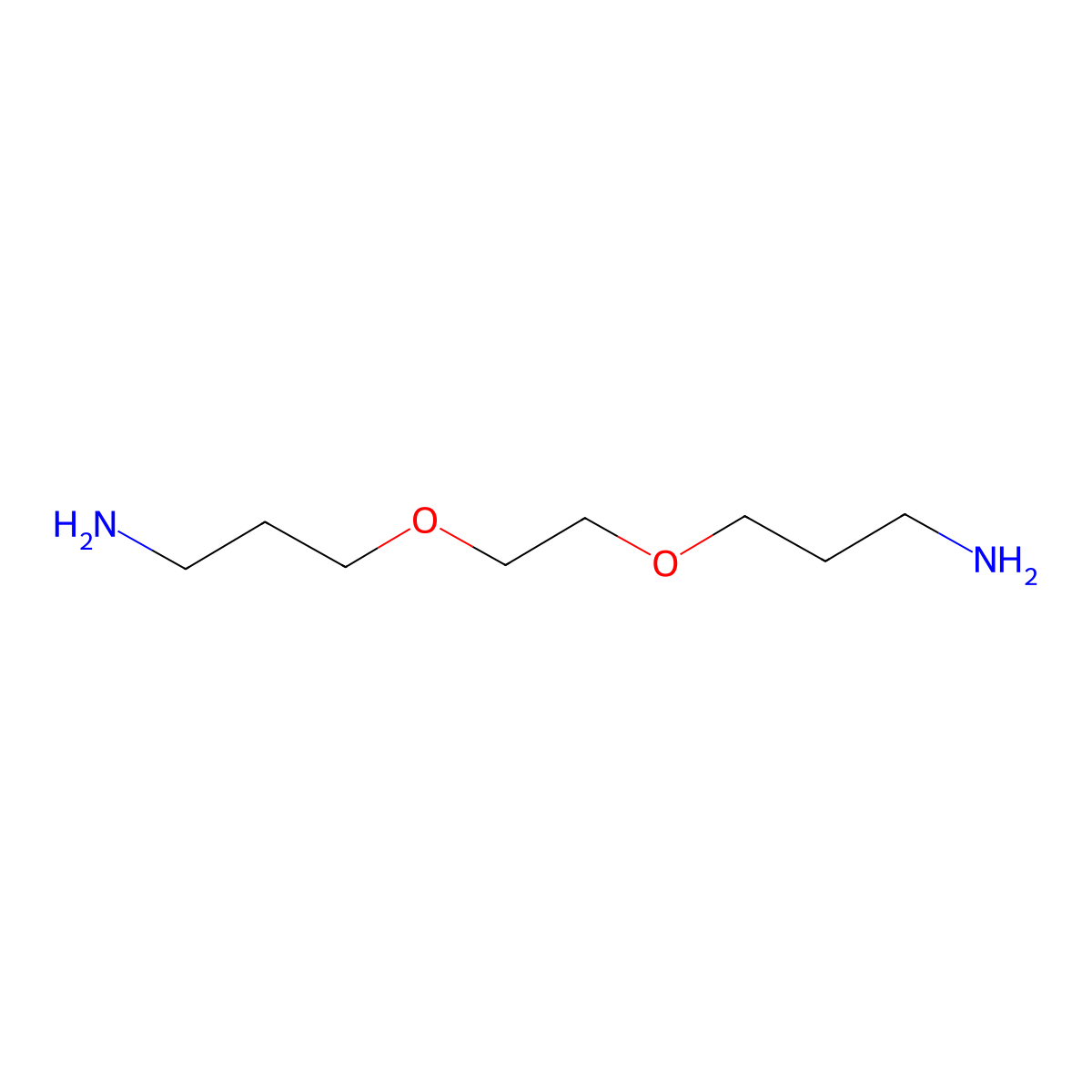 1-Propanamine, 3,3'-[1,2-ethanediylbis(oxy)]bis- molecular structure, CAS 2997-01-5