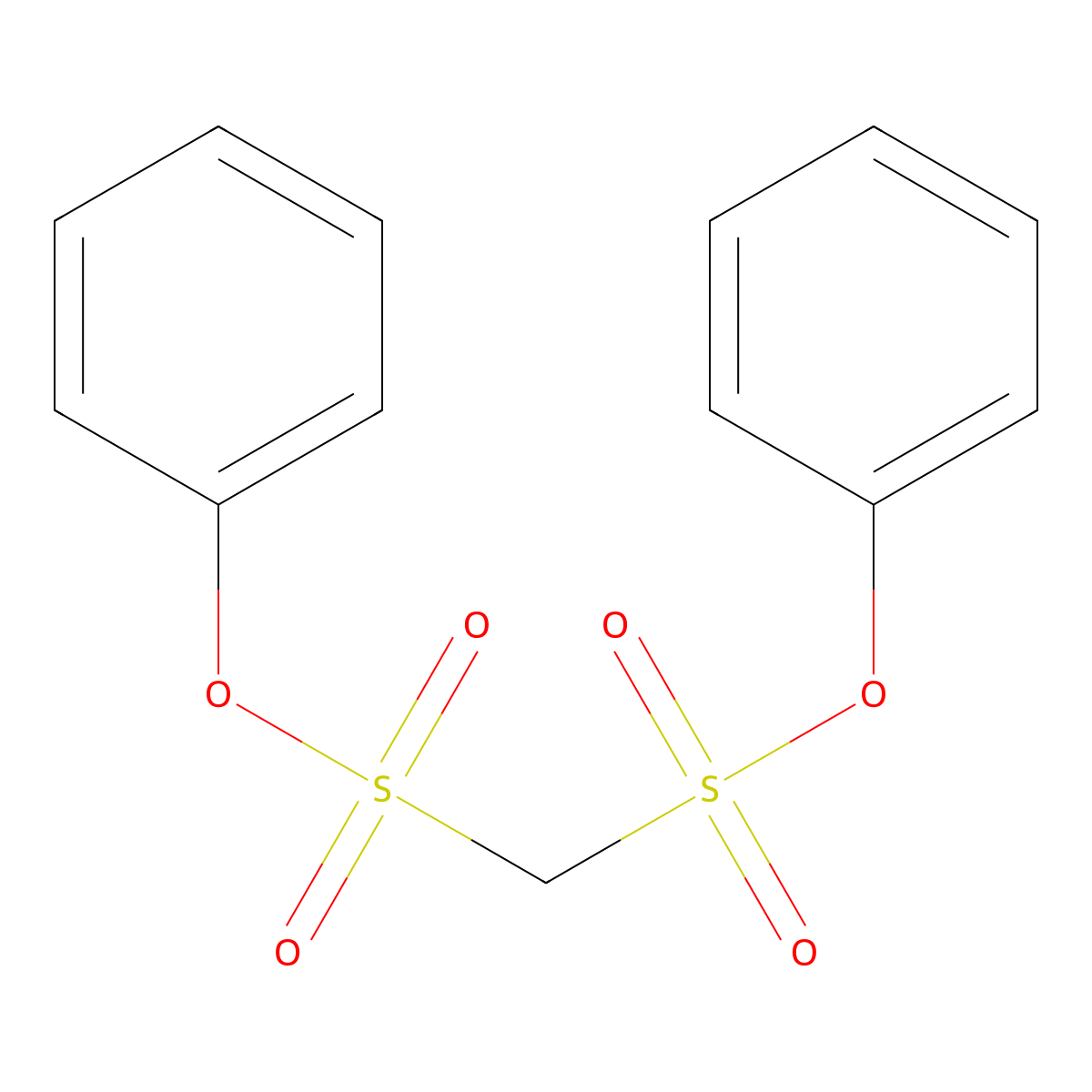 Diphenyl methanedisulfonate molecular structure, CAS 2997-54-8