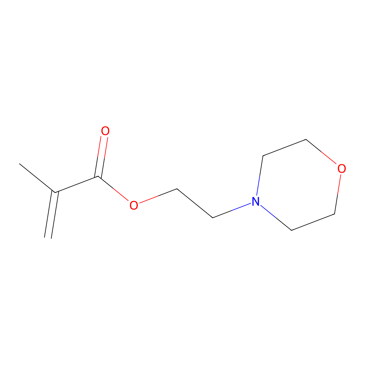 2-Morpholinoethyl methacrylate molecular structure, CAS 2997-88-8