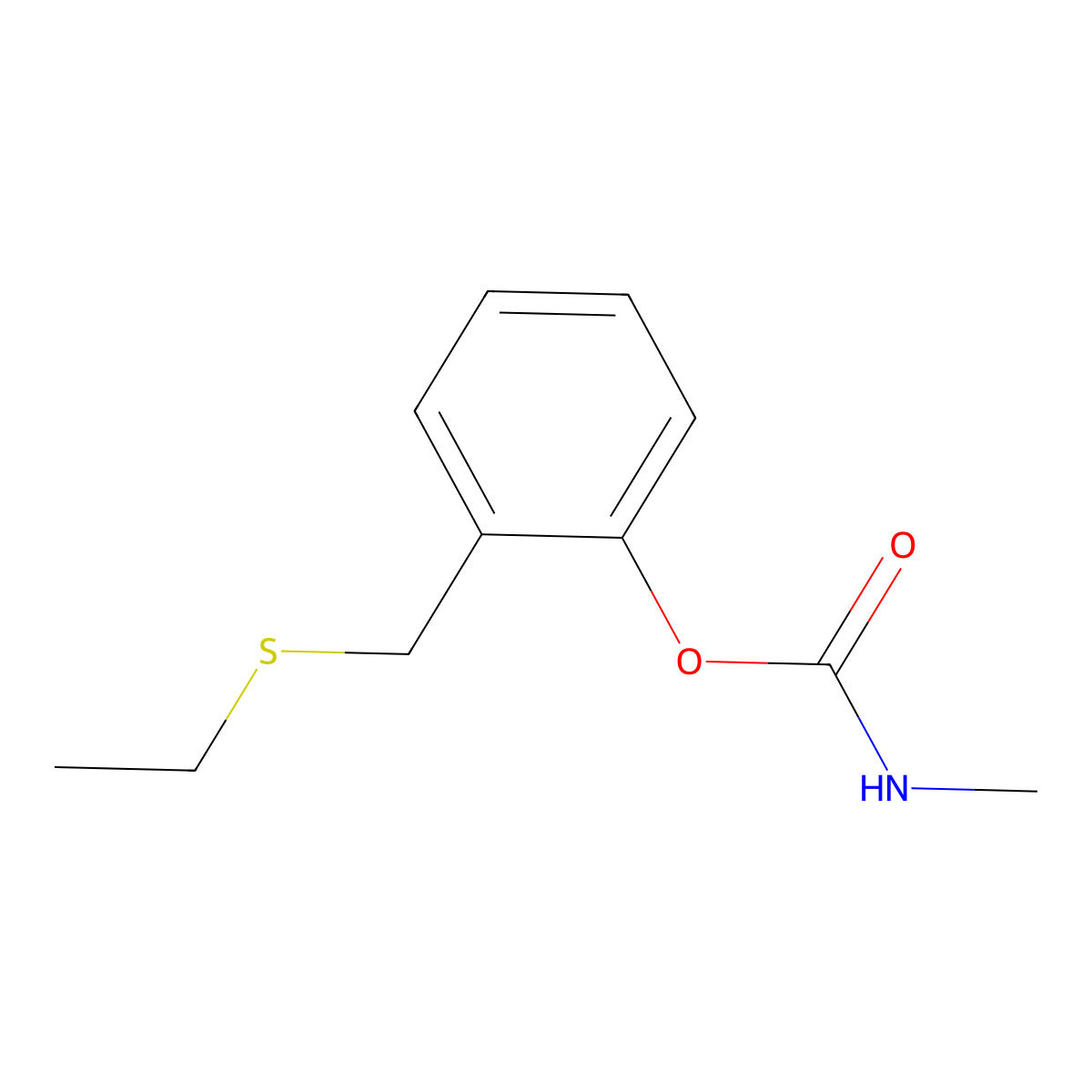 Ethiofencarb molecular structure, CAS 29973-13-5