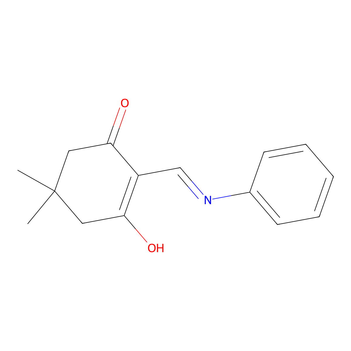 2-(Anilinomethylene)-5,5-dimethyl-1,3-cyclohexanedione molecular structure, CAS 29974-49-0