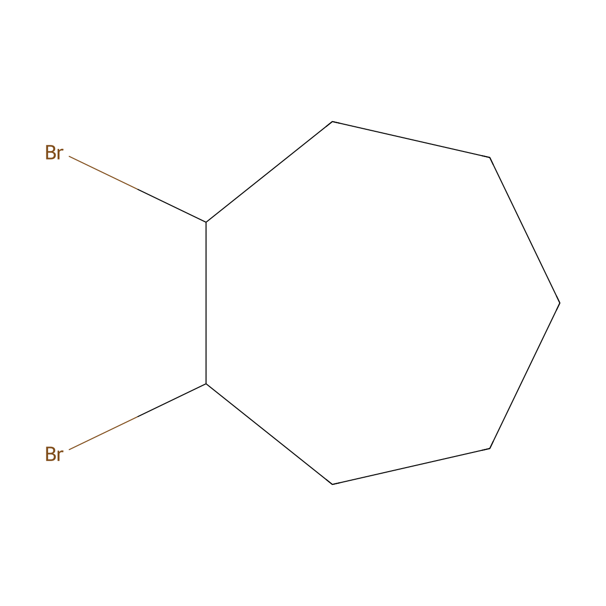 1,2-Dibromocycloheptane molecular structure, CAS 29974-68-3