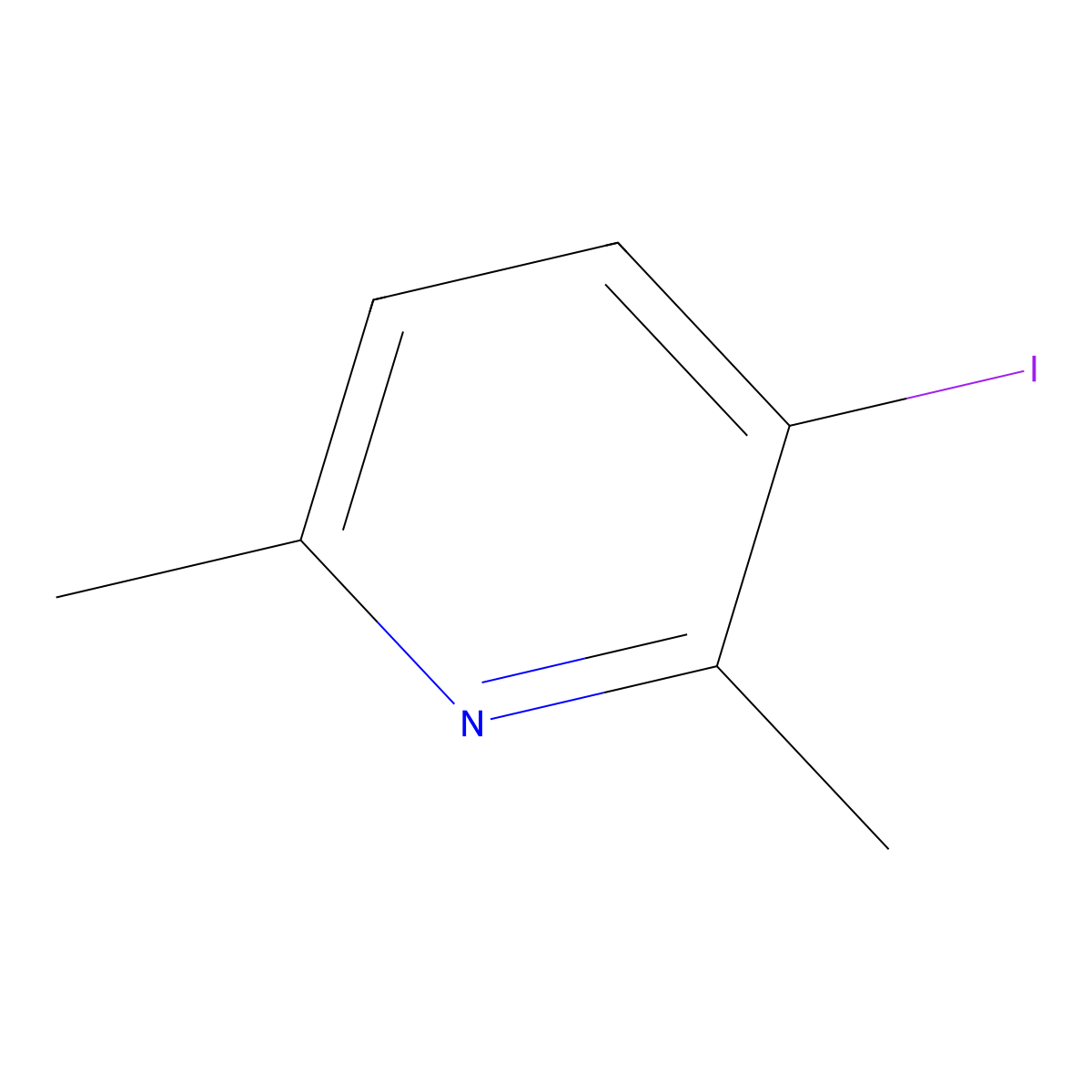 3-Iodo-2,6-dimethylpyridine molecular structure, CAS 29976-16-7