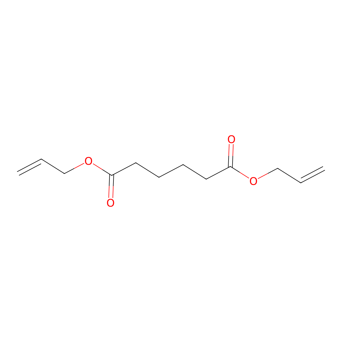Hexanedioic acid, 1,6-di-2-propen-1-yl ester molecular structure, CAS 2998-04-1