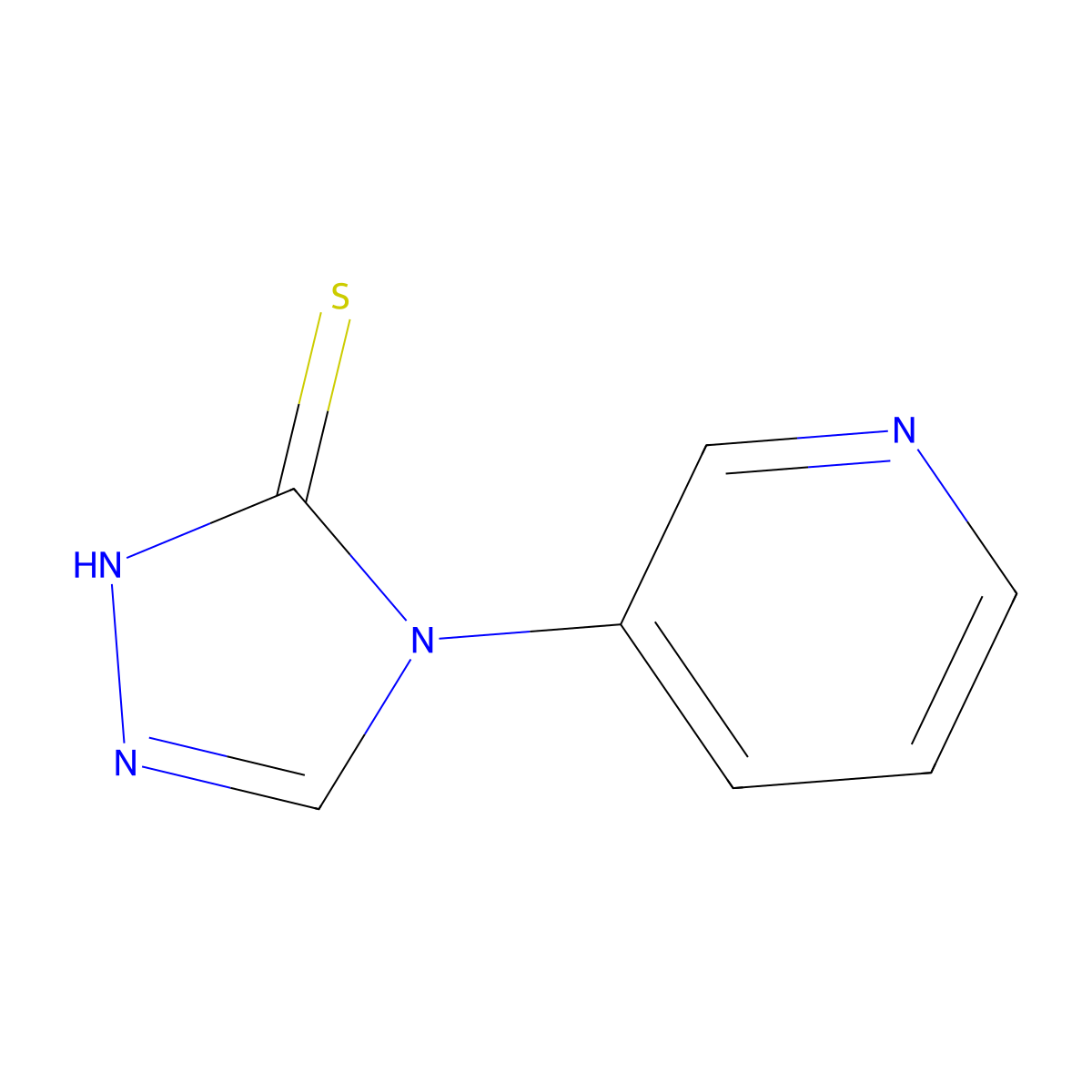 4-Pyridin-3-yl-4H-[1,2,4]triazole-3-thiol molecular structure, CAS 29982-33-0