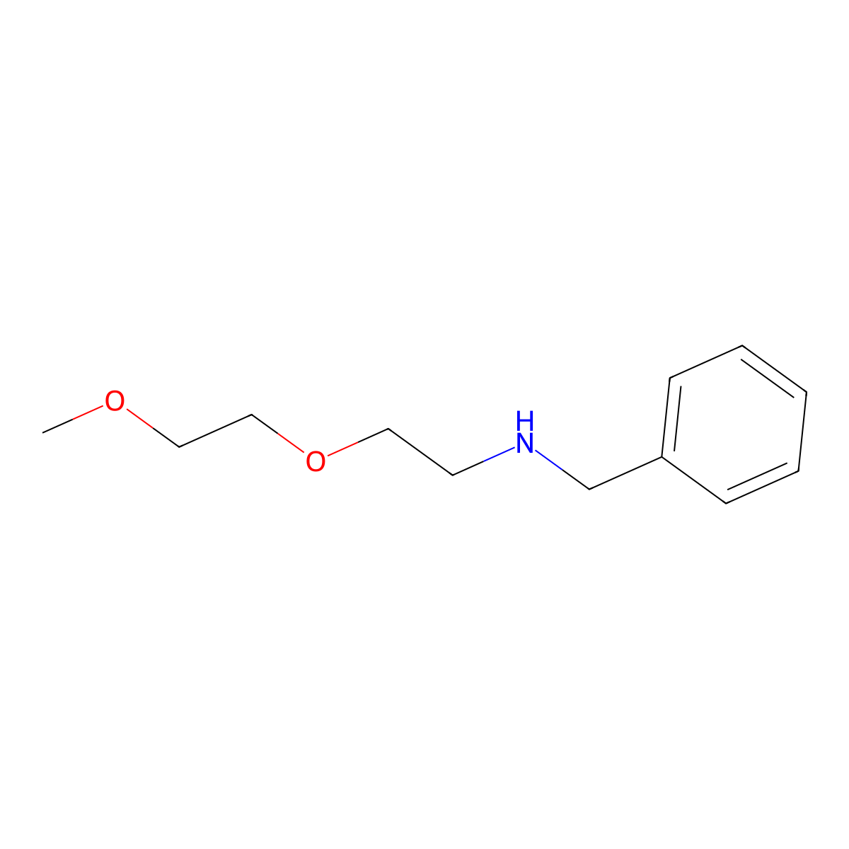 Benzyl[2-(2-methoxyethoxy)ethyl]amine molecular structure, CAS 29984-16-5