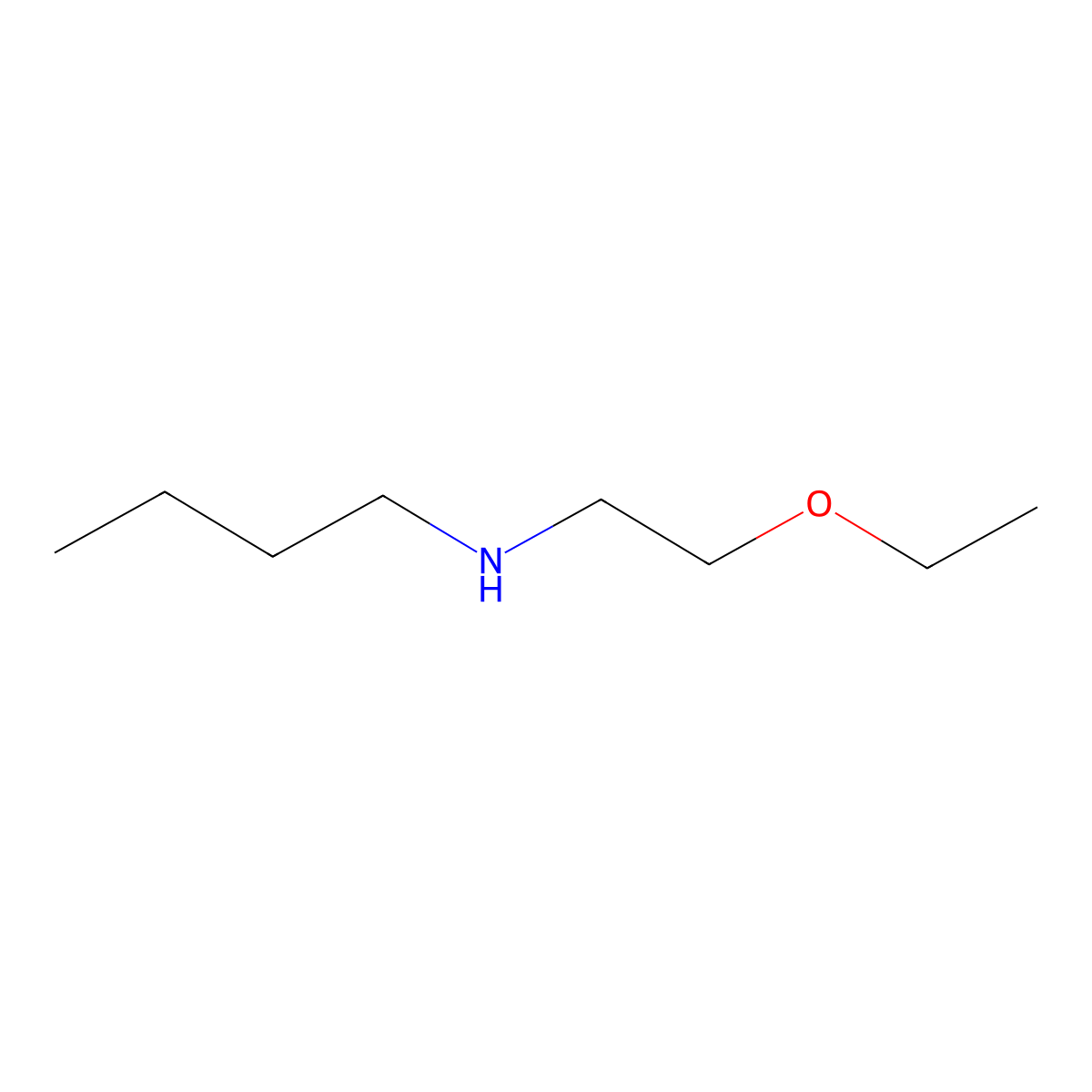 N-(2-ethoxyethyl)butan-1-amine molecular structure, CAS 29984-17-6
