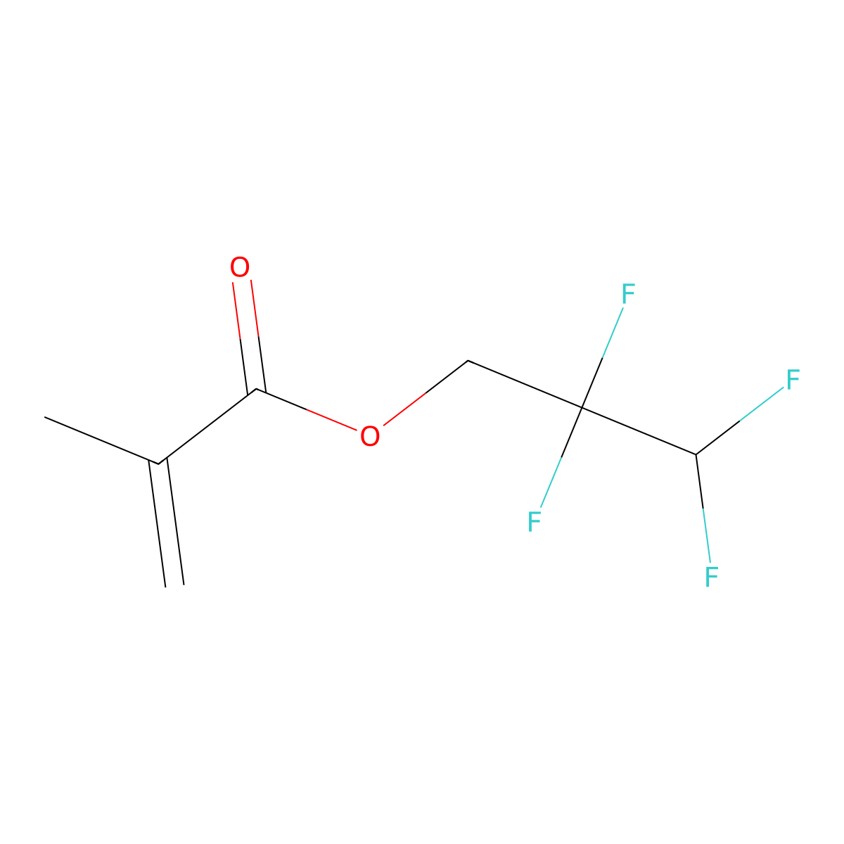 2,2,3,3-Tetrafluoropropyl methacrylate molecular structure, CAS 29991-77-3