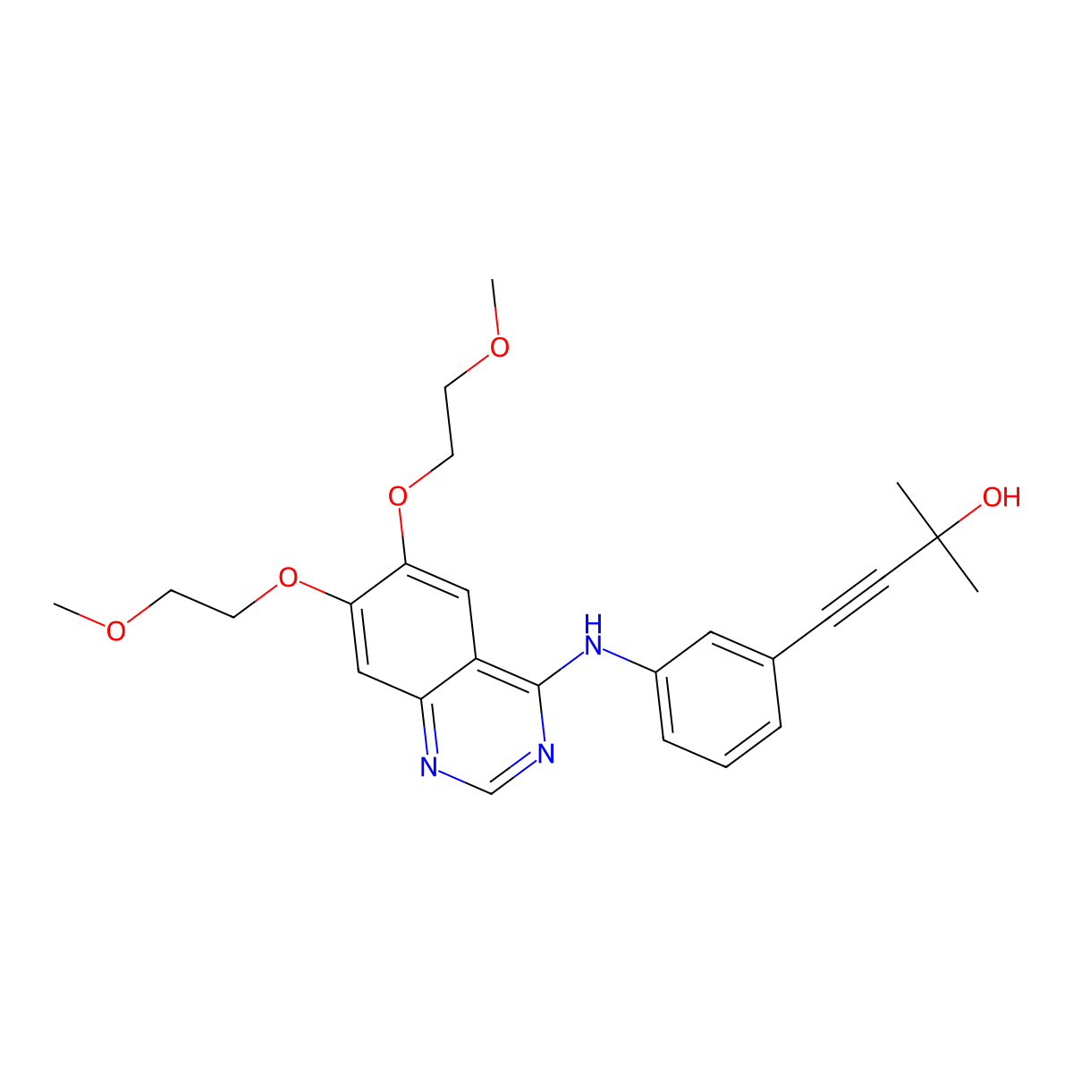 Erlotinib Impurity 14 molecular structure, CAS 299912-60-0