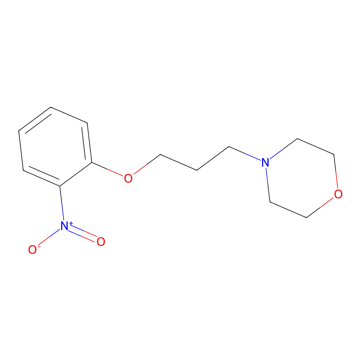 4-(3-(2-Nitrophenoxy)propyl)morpholine molecular structure, CAS 299914-24-2