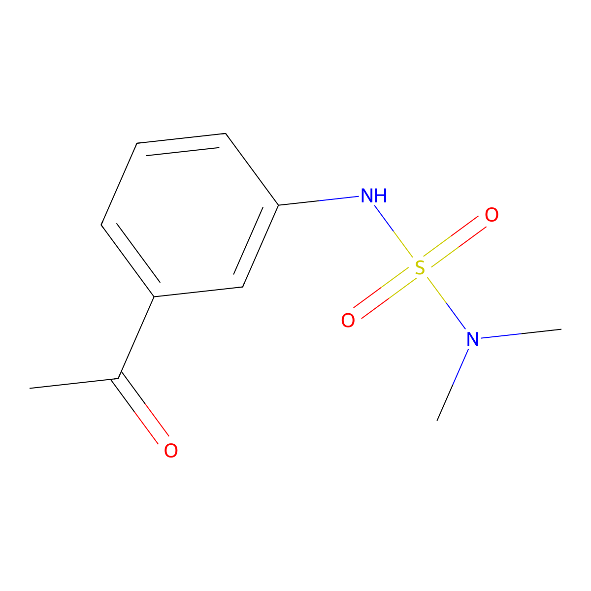 1-Acetyl-3-(dimethylsulfamoylamino)benzene molecular structure, CAS 299919-92-9