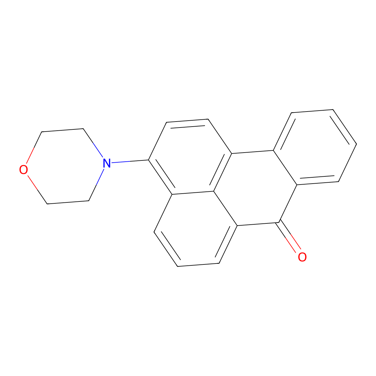 3-Morpholinobenzanthrone molecular structure, CAS 299927-47-2
