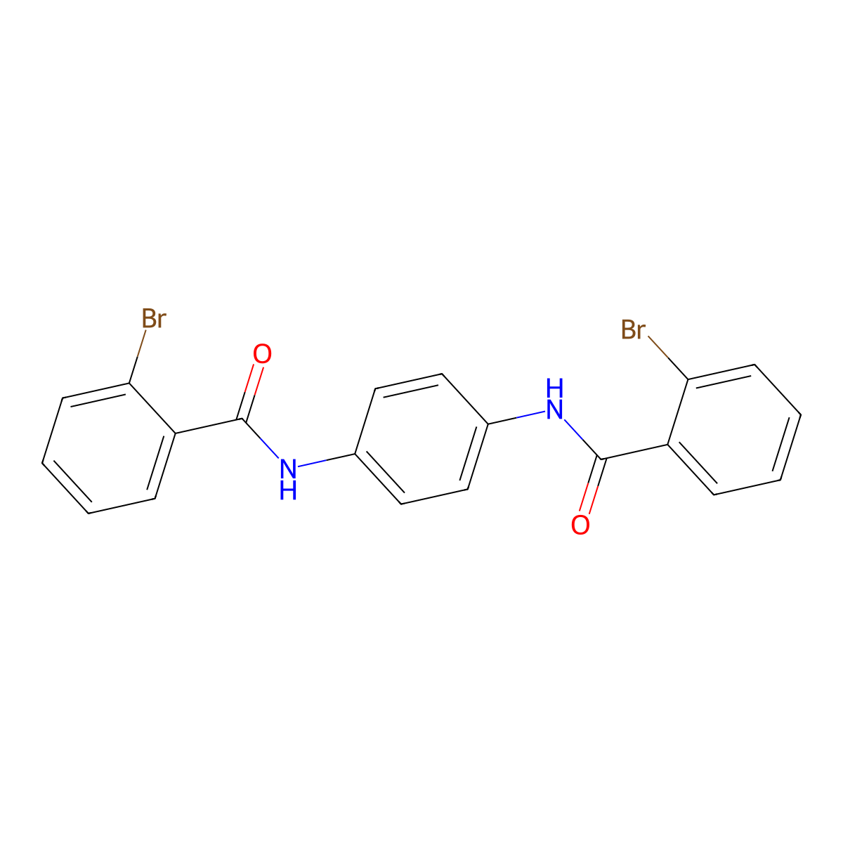 2-bromo-N-[4-[(2-bromobenzoyl)amino]phenyl]benzamide molecular structure, CAS 299927-99-4
