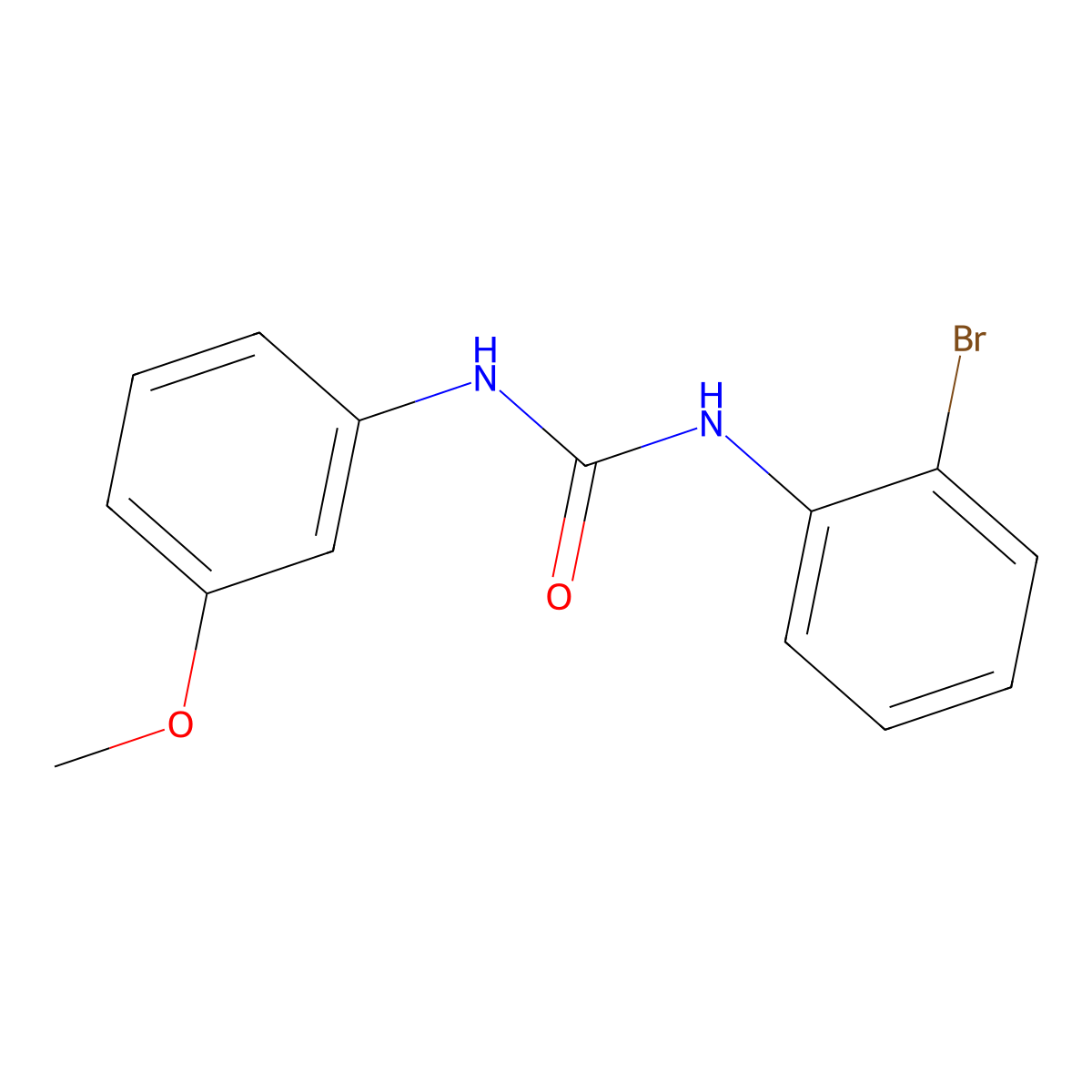 1-(2-Bromophenyl)-3-(3-methoxyphenyl)urea molecular structure, CAS 299928-11-3