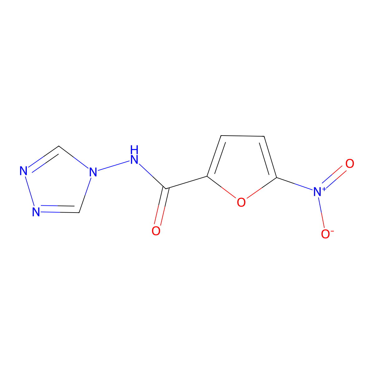 5-nitro-N-(4H-1,2,4-triazol-4-yl)furan-2-carboxamide molecular structure, CAS 299930-34-0