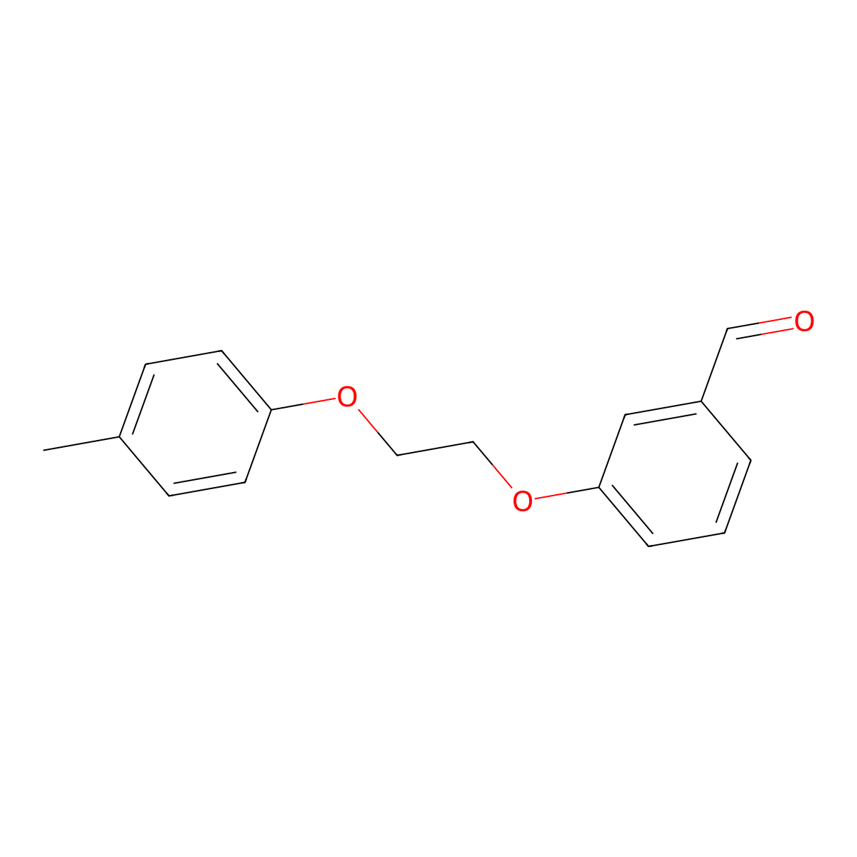 3-[2-(4-Methylphenoxy)ethoxy]benzaldehyde molecular structure, CAS 299932-97-1