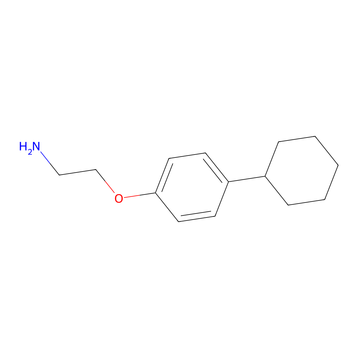 2-(4-Cyclohexylphenoxy)ethanamine molecular structure, CAS 299934-03-5