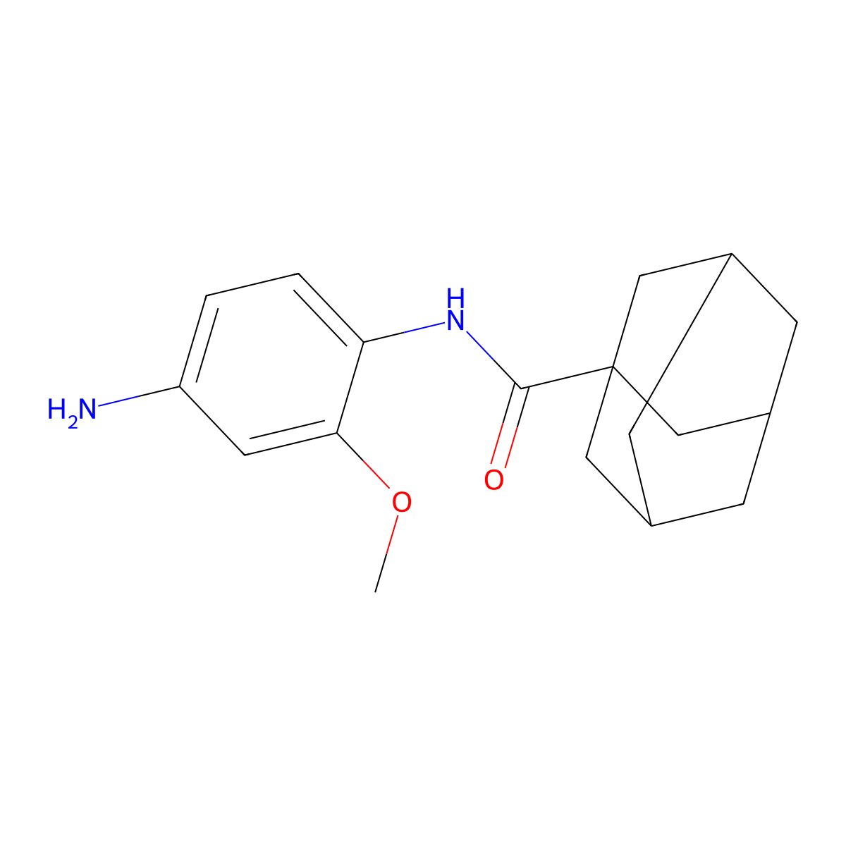 N-(4-amino-2-methoxyphenyl)adamantane-1-carboxamide molecular structure, CAS 299935-94-7
