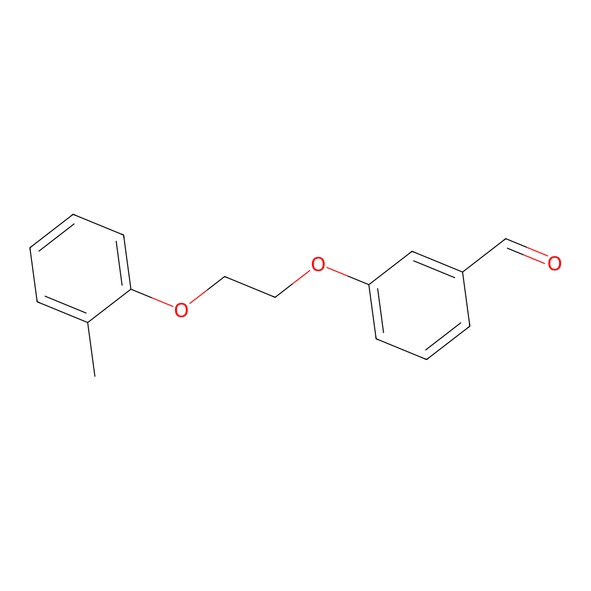 3-[2-(2-Methylphenoxy)ethoxy]benzaldehyde molecular structure, CAS 299938-27-5