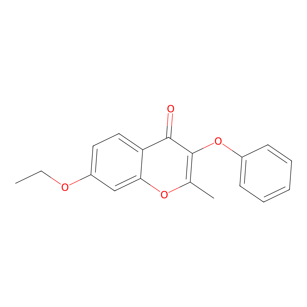 7-ethoxy-2-methyl-3-phenoxy-4H-chromen-4-one molecular structure, CAS 299950-52-0