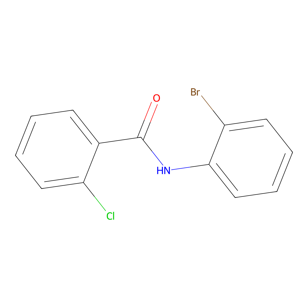 N-(2-Bromophenyl)-2-chlorobenzamide molecular structure, CAS 299954-54-4