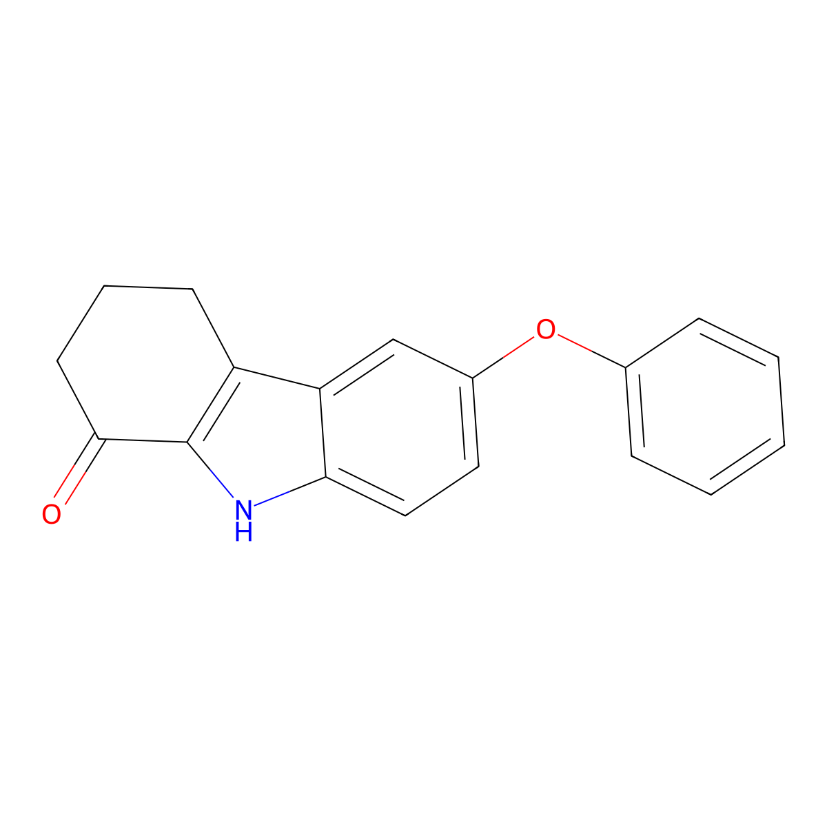 6-Phenoxy-2,3,4,9-tetrahydro-1H-carbazol-1-one molecular structure, CAS 299962-12-2