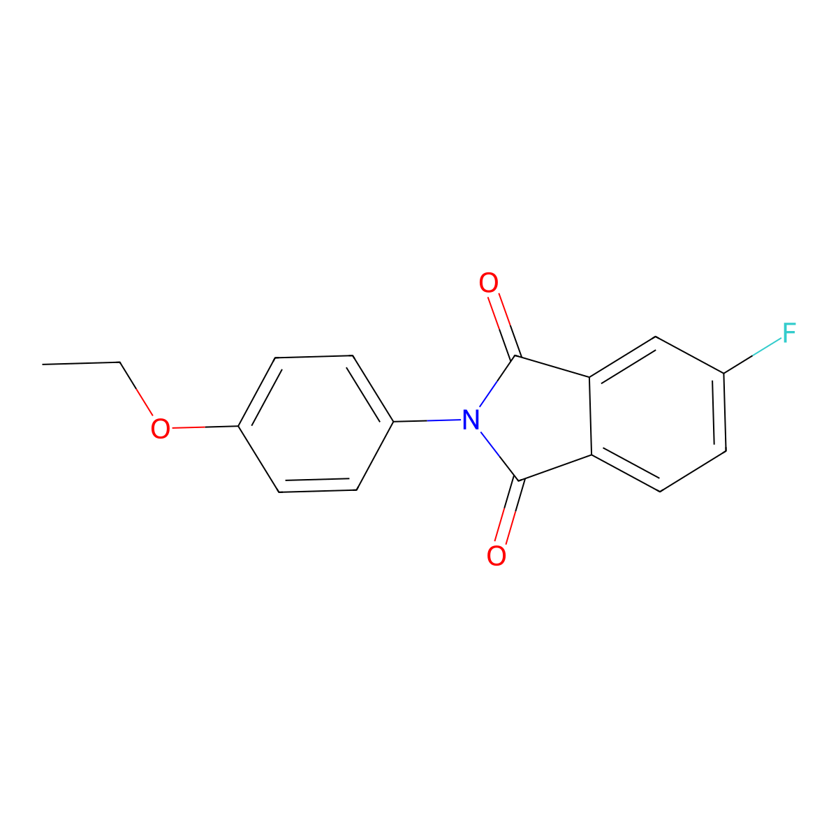 2-(4-Ethoxyphenyl)-5-fluoro-1H-isoindole-1,3(2H)-dione molecular structure, CAS 299963-59-0