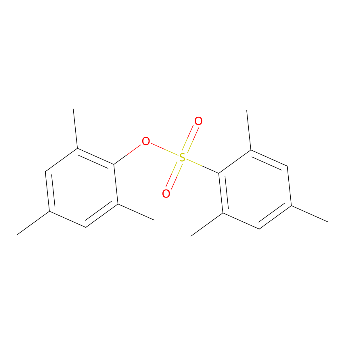 Mesityl 2,4,6-trimethylbenzenesulfonate molecular structure, CAS 299968-84-6