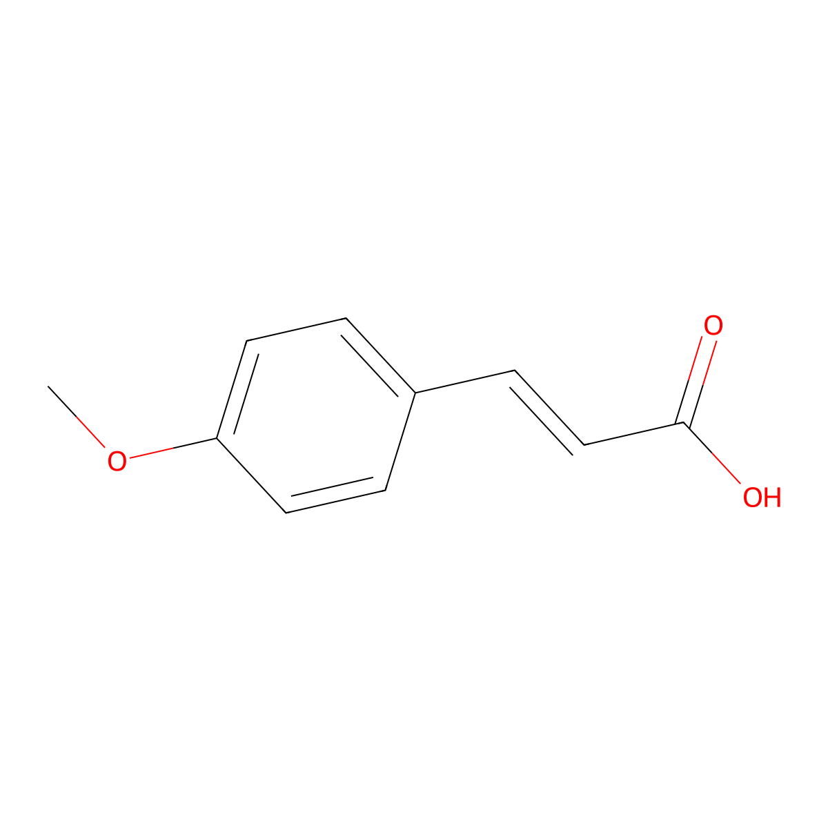 4-Methoxycinnamic Acid molecular structure, CAS 30-09-1