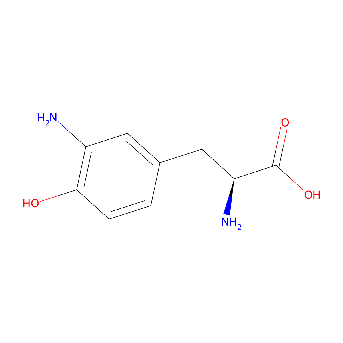 3-Aminotyrosine molecular structure, CAS 300-34-5