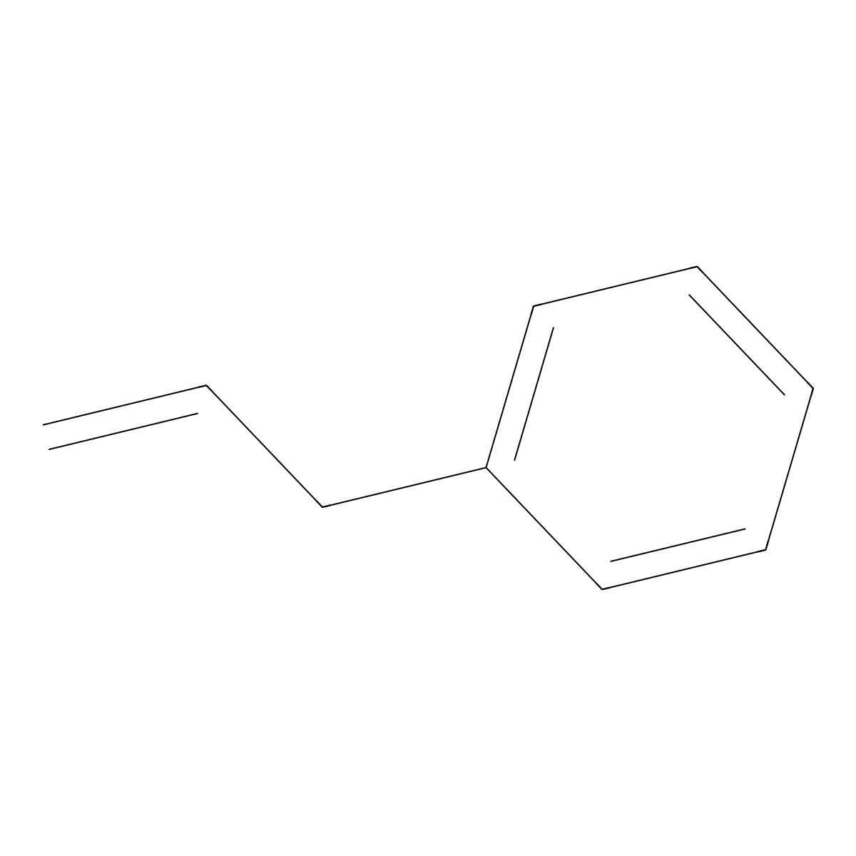 Allylbenzene molecular structure, CAS 300-57-2