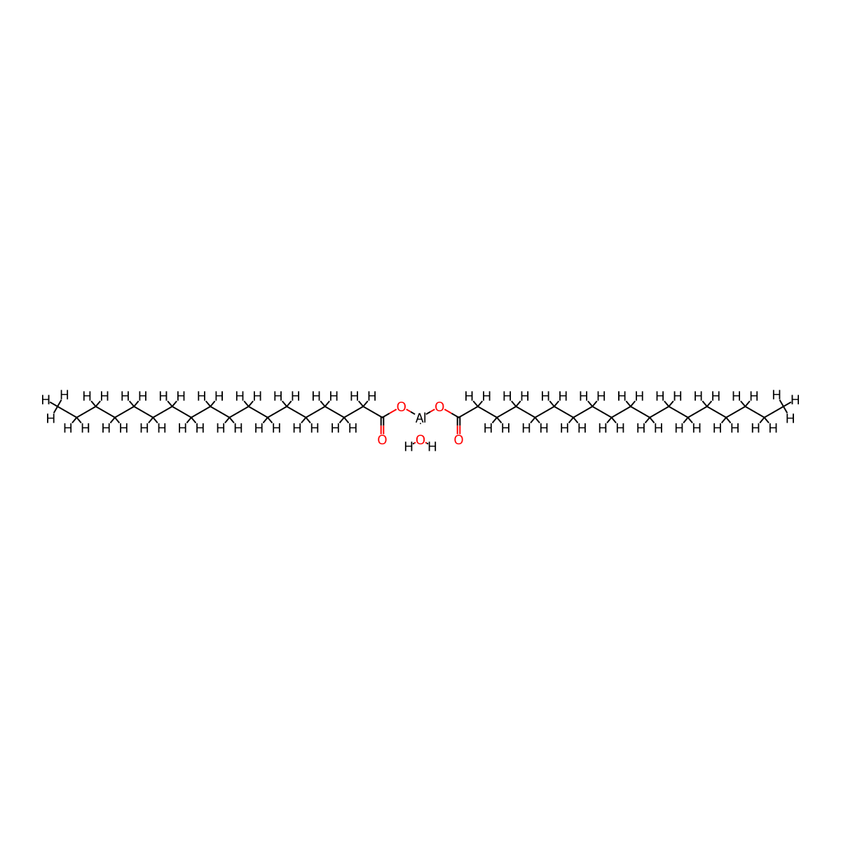 Aluminum Distearate molecular structure, CAS 300-92-5